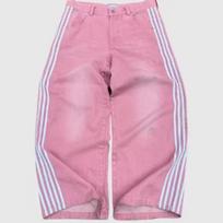 DRIPX American Harajuku Style Baggy Jeans Y2K Streetwear Striped Denim Pant Men Women Casual Wide Leg Trousers Trendy High Street Pant S