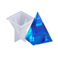 High Clarity Pyramid Shape Silicone Mold Epoxy Resin Jewelry Making Reusable Craft Tool Candle Soap Mould