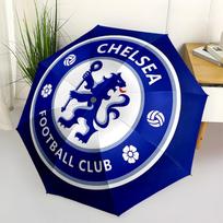 Chelsea Football Club Crest Automatic Opening and Closing, 8 rib Structure Portable Umbrella, Suitable for Men and Women in All Seasons  Per