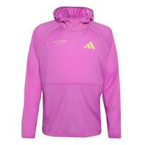 adidas Men's Adizero Running Windbreaker Hoodie Pink KA6121 XL