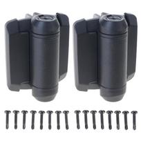 2Pcs Heavy Duty Gate Hinges With Safety Caps Adjustable Tension Narrow Spring Hinges Hardware Easy to Installation 1