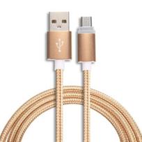 1/2/3M Micro USB duomenų sinchronizavimo greito įkroviklio įkrovimo laidas, skirtas Samsung Android 1 Meter auksas