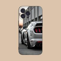 Šaunus F-Fords automobilis M-Mustang telefono dėklas iPhone 16,15,14,13,12,11,Pro,X,XS,Max,XR,Plus,Mini minkštas juodas dangtelis iPhoneXR