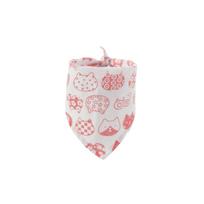 Pet Bandana Cotton Linen Triangle Scarf Adjustable Neck Wrap for Small Medium Large Pets with Cat Pattern Design One Size