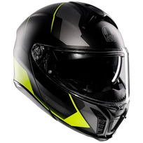 AGV šalmas Tourmodular Preception matinė juoda/geltona/pilka