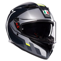 AGV šalmas K3 Shade pilka/geltona fluo