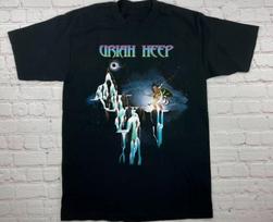 Uriah Heep Band Demons And Wizards Short Tee Men Women Cotton Shirts L