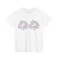 Juokingi Marškinėliai Pora 4th Of July: Aš Čia Tik Dėl Fejerverkų XXXL
