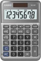 Stalinis skaičiuotuvas CASIO MS-80F, metalinis korpusas