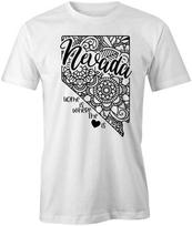 STATE MANDALA NEVADA TShirt Tee Short-Sleeved Cotton CLOTHING HEART S1WSA792 S