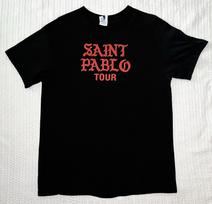 KANYE WEST Saint Pablo Adult Shirt 2016 Tour Merch LG 20.5” x 29” M brown
