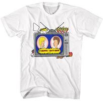 MTV Classic Cartoon Beavis And Butthead TV Burger & Nacho's Men's T Shirt S