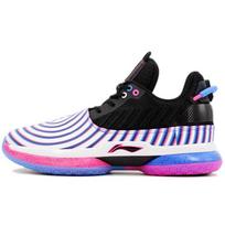 Li Ning WOW 7 Way Of Wade 7 Cushioning Slip Resistant Abrasion Resistant Low top Basketball Shoes Mens ABAN079-4 41.5 juoda/violetinė