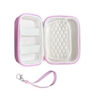 Electronics Storage Case For Camera Devices Waterproof Durability Exterior Pouches Bag With Elasticity Retention System 1 rožinė