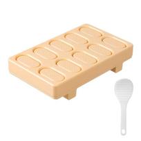 Easy Demold Sushi Rice Ball Mold Nonstick Onigiri Sushi Maker Sushi Press Tool  Kitchen Use geltona