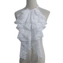 Detachable Layered Lace False Collar Adjustable Decorative Lace Neckline  Girls