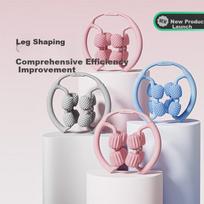 Keep 8 Detachable Circular Massage Roller for Thighs And Calf, Leg Slimming Device, Muscle Relaxation Foam Roller, Glacier Gray