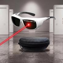 190-690nm OD6 Laser Level Glasses 488nm 532nm 632nm Laser Protective Glass Goggle Laser Lenses Protect Safety Glasses Goggles Model 3106 (190-690nmnm OD6) žalia