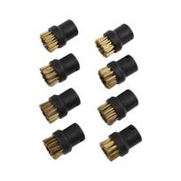 8Pcs Brass Wire Brush Nozzles For Karcher SC1 SC2 SC3 SC4 SC5 Steam Cleaner Round Brush Head Cleaning Accessories Kitchen Bath China Mainland