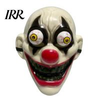 Resistant to Falling Halloween Mask Horror Full Face with Protruding Bloodshot Eyeballs, Scary Party Eyeball Thriller Prop for Adult Cosplay balta