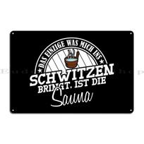Sauna Commander Sauna Lover Joke Sauna Saunists Saunist Metal Plaques Create Club Bar Wall Decor Character Tin Sign Poster 20x30cm（7.8x11.8inch）