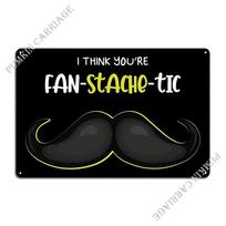 Fan Stach Tic Hipster And Metal Sign Printing Classic Club Funny Club Bar Tin Sign Poster 20x30cm（7.8x11.8inch）