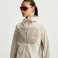 Nike ACG Jackets Women's Beige Hooded Non Detachable Moderate M