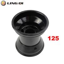 LINGQI Modified 5 Inch Go Kart Aluminium Alloy Wheel Rim Fit For Go-Kart ATV Drift Car Scooter Replacement Wheel Black 125mm