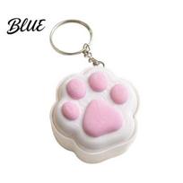 Relaxing Toys Cat Paw Fidget Clicker Keychain Stress Relief Kitten Toy Backpacks Handbag Purse Charm Keyring for Women Girls Keychain