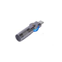 Aluminum Type C/USB To Type C/USB Rotating Adapter Supports 60W Power Charging Data Rate For Smartphones Consoles