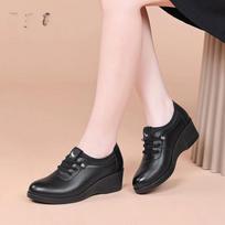 Red Dragonfly Women's Shoes Breathable Flats Versatile Soft Sole Work Shoes 34 juoda