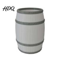 Wine Barrel Pen Holder Shaped Desk Organizer 3D Printed Vintage Holder Large Capacity Durable Container Storage Pot with Solid Base Practical A
