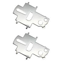2 Pcs Deck Plate Key Fuel Key Plate Stainless Steel Boat Gas Key Tool for Gas Fuel Water Waste Fill Simple Solve