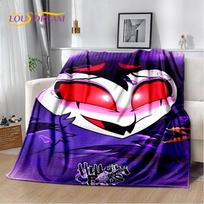 3D Cartoon H-Helluva Boss Blitzo H-Hazbin Hotel Soft Blankets,Keep Warm Throw Blanket for Picnic Beds Sofa Home Bedroom Gift Kid Size: 75*100cm, Weight: 230 GSM
