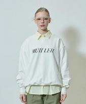Mutlet Relax Lettering Sweatshirt / Ivory Free