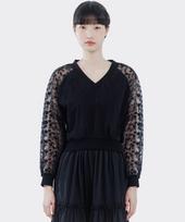 Tiny Tiger Flower Lace Jacket Black