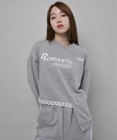 Catharsis Fw Lace Sweatshirt Gray Black/F