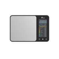 Smart Kitchen Scale High Precision 5Kg Tempered Glass Weight Measuring with for APP Data Sync for Fitness Fat Loss (black,1g&5 kg&230*155*22mm) juoda