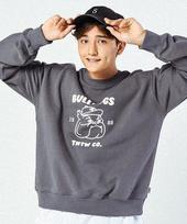 Tantan Bulldog Sweatshirt - Charcoal Grey Dark Gray/L