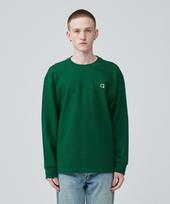 A Cock Non-Rib Point Sweatshirt [Deep Green] Deep Green/L