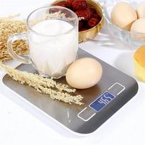 Food Kitchen Scale Digital Grams and Ounces Small Professional Waterproof Kitchen Electronic Scale 5/10kg (Light Grey,5 kg&1g&180*140*17 mm) šviesiai pilka spalva