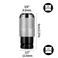 1/2  to 3/8  Socket Adapter, Impact Wrench Drill Conversion Head, Electric Hammer Drill Chuck Drive Converter Tool 1pc