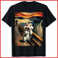 Scream Hamster Artistic Black Cotton T-Shirt S-5XL XXXXL