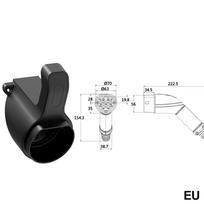 Type 1/Type 2 EV Charger Holder Wall Mount Electric Car Charging Cable Organizer Electric Car Charger Holder EV Cable Socket EU