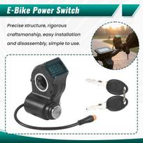 NEW HOT In Stock-E-Bike Lgnition Lock Key Thumb Throttle Voltmeter Digital Voltage Display Switch 3Pin For KUGOO M365