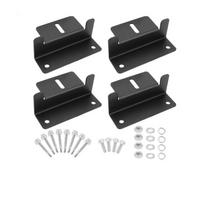 Solar Panel Z Bracket Mount Lightweight Anodized Aluminum Mounting Brackets for RVs, Trailers, Vans, Campers, Boats, Walls, Roof