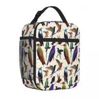 Bestselling Hummingbirds Of The World Pattern Workwear Thermal Tote Nursery Food Snack Bag One Size