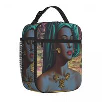 Bestselling Vladimir Tretchikoff Vintage Painting Embossed Insulated Tote Office Homemade Meal Large Lunch Bag One Size