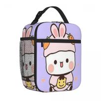 Bestselling Cute Bubu In Rabbit Custom Double Deck Insulated Lunch Pouch Hospital Visiting Travel Lunch Bag One Size