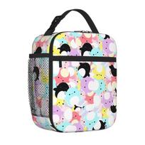 Bestselling ORIGINAL Squishymellow Axolotl Chaos Eco Friendly Adjustable Strap Lunch Bag Middle School Nylon Lunch Bag One Size